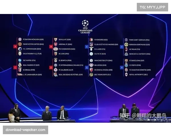 官方：欧冠1-4决赛及半决赛抽签结果出炉，上半区形成“死亡对决”